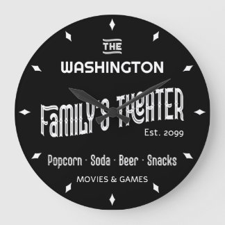 Klassische Filmtheater-Wanduhr Große Wanduhr