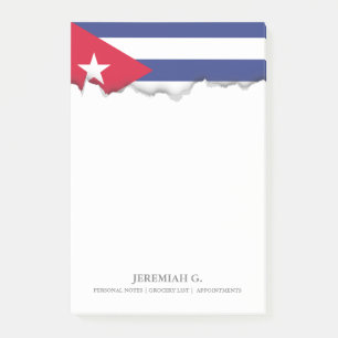 Klassische Flagge Kubas Post-it Klebezettel