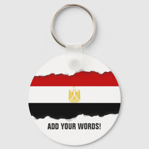 Klassische Flagge von Ägypten Schlüsselanhänger