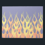 Klassische Flammenfeuer auf blauem Navy-Dekor Notizblock<br><div class="desc">Ein frisierte Auto rasant Automobil-coole Button Streifen Flammen auf blauen Grafik-Design Dekoration, die immer für ein großes Geschenk für sich selbst oder für jemanden, der auf Ihrer Liste, sind sicher, einen Eindruck zu machen bei jedem festlichen Anlässe. E-Mail mit dem unten stehenden E-Mail-Link "Diesen Designer Gefragt" für spezielle Designanfragen oder...</div>