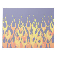 Klassische Flammenfeuer auf blauem Navy-Dekor