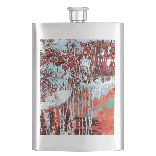 Klassische Flasche – Corrosion Pulse Flachmann (Vorderseite)