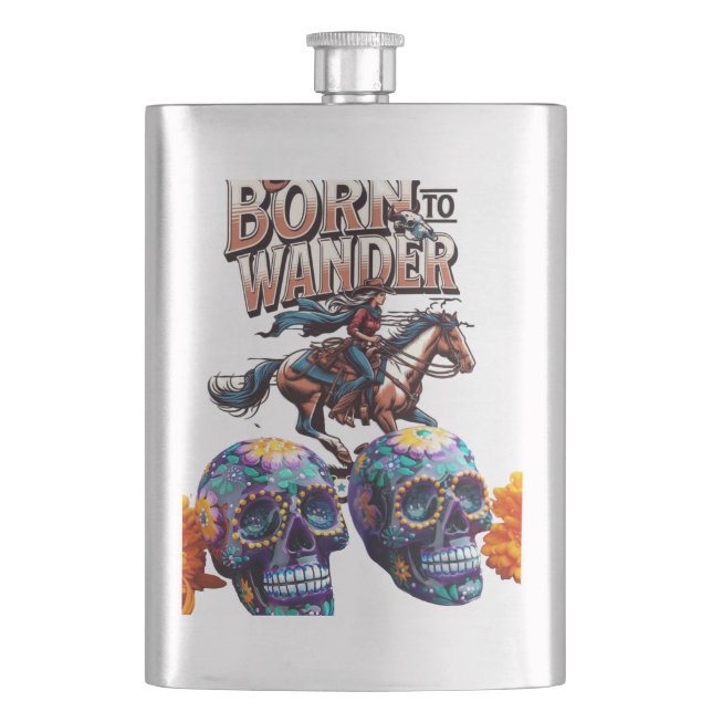 klassische Flasche Flachmann (Vorderseite)