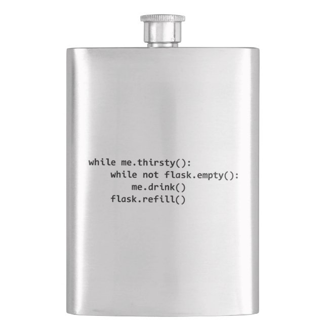 Klassische Flasche für Flachmann (Vorderseite)