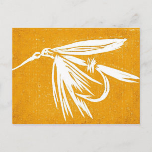 Klassische Forelle Fly Postcard Postkarte