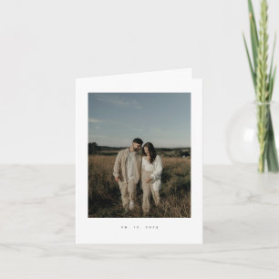 Klassische formelle Hochzeitsfoto-Falt-Einladung Einladung