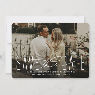 Klassische Foto-Save-the-Date-Karte Save The Date