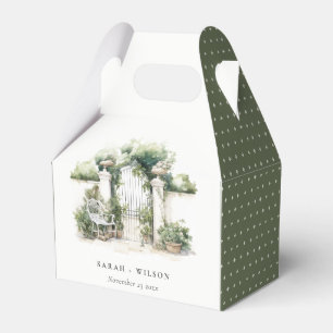 Klassische Französisch-Garten Landschaft Wasserfar Geschenkschachtel