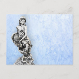 Klassische Frauenstatue Postkarte
