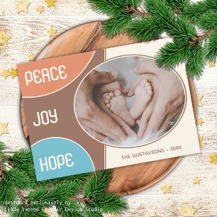 Klassische Frohe Festtage der modernen Liebe Feiertagskarte