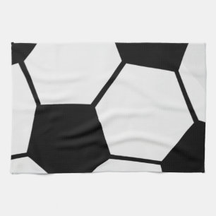 Klassische Fußballgrafik Traditioneller Sportfan Geschirrtuch