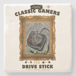 Klassische Gamer Groovy Vision Steinuntersetzer
