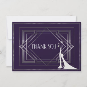 Klassische Gatsby Deco Hochzeit Danke 2 Manuela