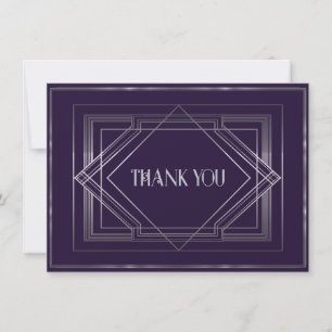 Klassische Gatsby-Deco-Hochzeit Danke 3 Manuela