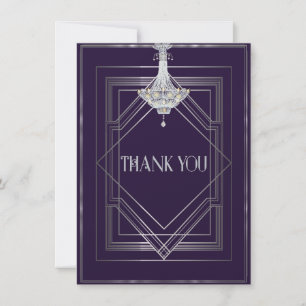 Klassische Gatsby-Deco-Hochzeit Danke Manuela