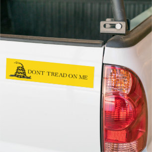 Klassische gelbe Gadsden-Flagge Don't Tread on Me Autoaufkleber
