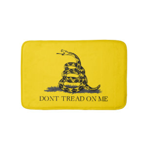 Klassische gelbe Gadsden-Flagge Don't Tread on Me Badematte