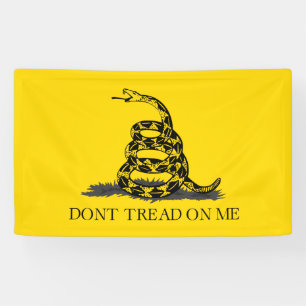 Klassische gelbe Gadsden-Flagge Don't Tread on Me Banner