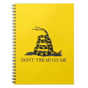 Klassische gelbe Gadsden-Flagge Don't Tread on Me Notizblock