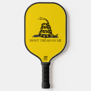 Klassische gelbe Gadsden-Flagge Don't Tread on Me Pickleball Schläger