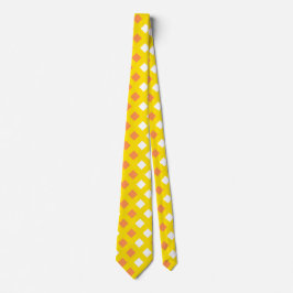 Klassische Gelbe Karierte Unisex Neck Tie Krawatte
