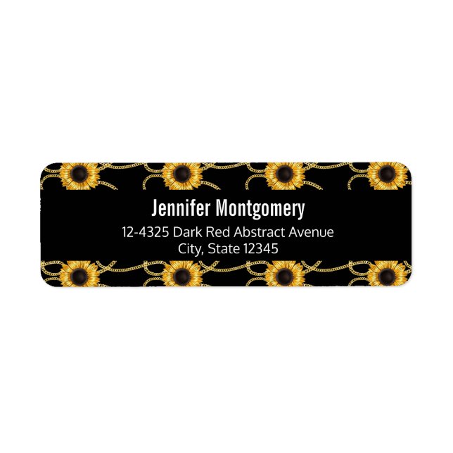 Klassische Gelbe Sonnenblumen Stilvolles Muster au (Vorne)