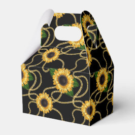 Klassische Gelbe Sonnenblumen Stilvolles Muster au Geschenkschachtel