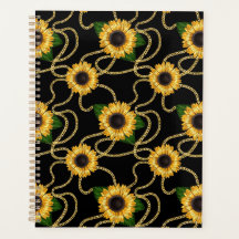Klassische Gelbe Sonnenblumen Stilvolles Muster au