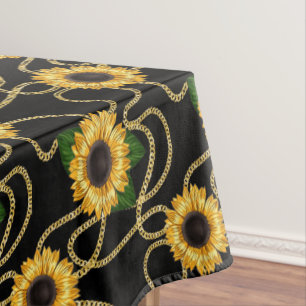 Klassische Gelbe Sonnenblumen Stilvolles Muster au Tischdecke