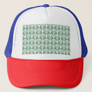 Klassische Geometrie: Art Deco Nahtloser Stil Truckerkappe