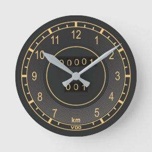 Klassische Geschwindigkeitsmesser-Uhr Runde Wanduhr