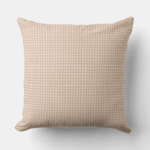 Klassische Gingham-Karo-Rosa-Blush-Babymädchen  Kissen