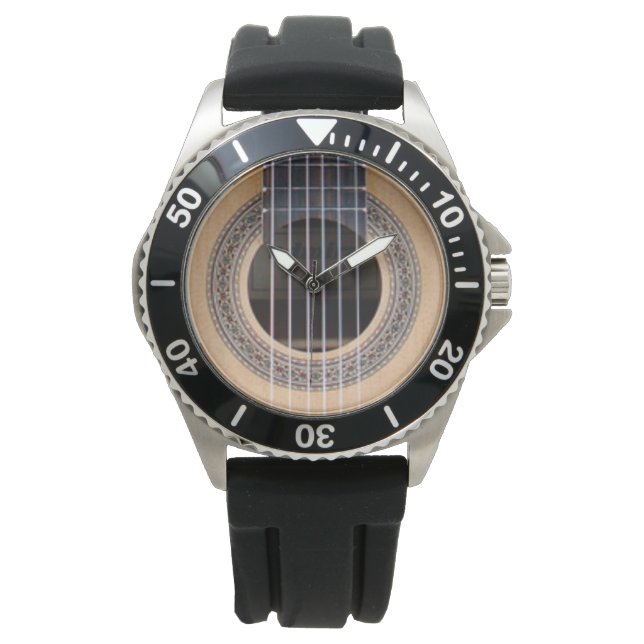 klassische Gitarre Armbanduhr (Vorderseite)