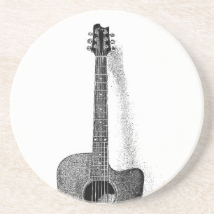 Klassische Gitarre Sandstein Untersetzer