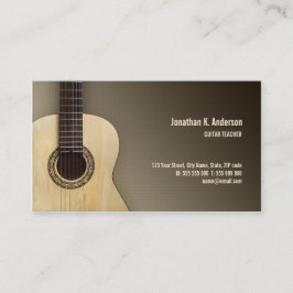 Klassische Gitarren-Lektions-Lehrer-Visitenkarte Visitenkarte