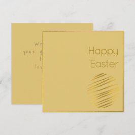 Klassische Gold Ei Osterkarte