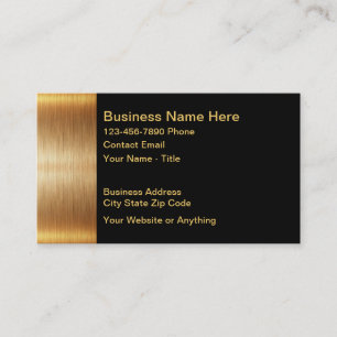 Klassische Gold Tone Classic Business Cards Visitenkarte