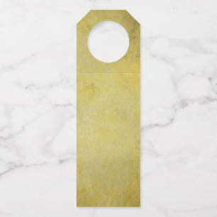 Klassische goldene Beschaffenheits-Schablone Flaschenanhänger