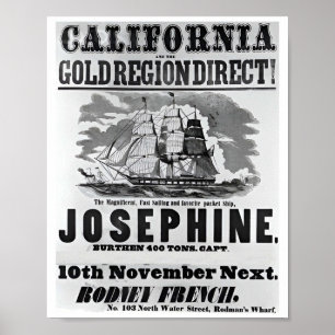 Klassische Goldrauschposter Poster