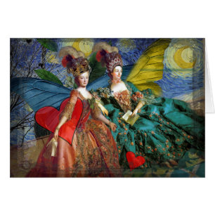 Klassische gothische Zwillinge Whimsical Schmetter