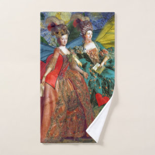 Klassische gothische Zwillinge Whimsical Schmetter Badhandtuch Set