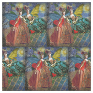 Klassische gothische Zwillinge Whimsical Schmetter Stoff