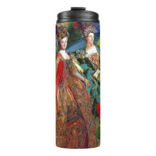 Klassische gothische Zwillinge Whimsical Schmetter Thermosbecher