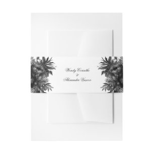 Klassische gotische Weiße Hochzeit Einladungsbanderole