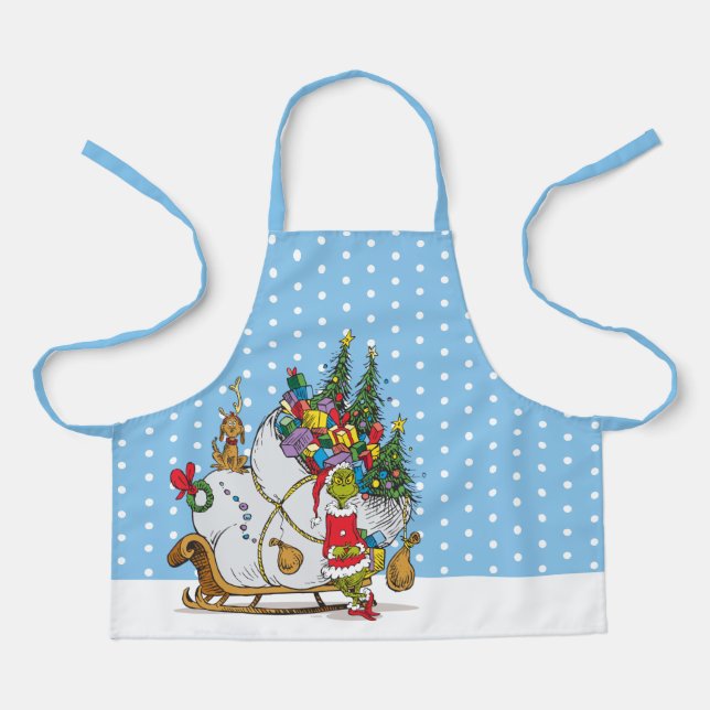 Klassische Grafik | Grinch & Max Runaway Slei Schürze (Vorderseite)