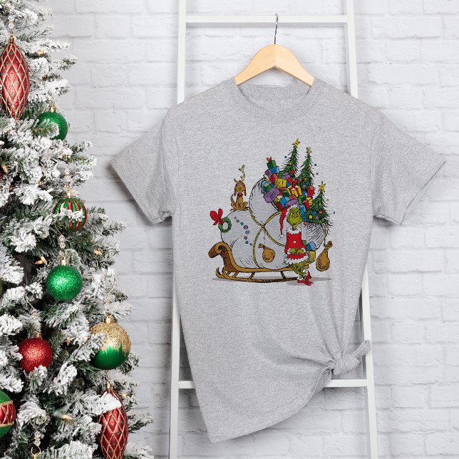 Klassische Grafik | Grinch & Max Runaway Slei Tri-Blend Shirt (Von Creator hochgeladen)