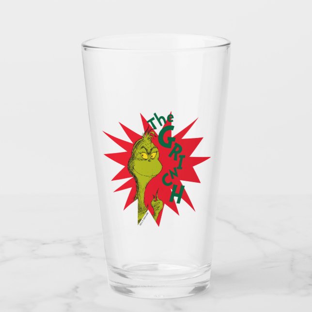 Klassische Grafik | Rote Sternexplosion Glas (Vorderseite)