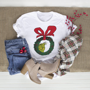 Klassische Grafik | Weihnachtskranz T-Shirt