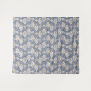 Klassische, grau-beige Sherpa-Decke Wandteppich