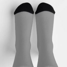 Klassische graue Farbsocken weich und stilvoll Socken